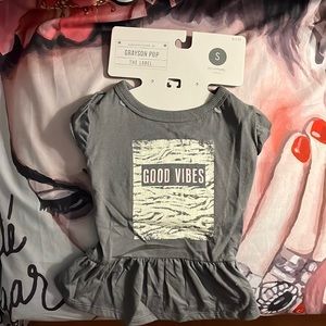 Grayson Pup Good Vibes Ruffle Dress